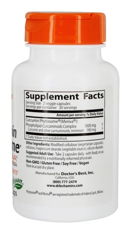 Fitosoma de Curcumina com Meriva 500 mg. - Cápsulas vegetarianas 60 Doctor's Best - Image 2