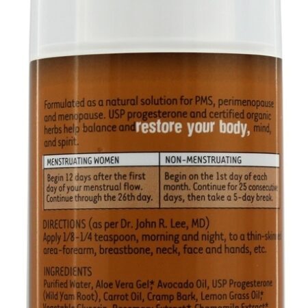 Balance Terapia Bio-Idênica Progesterona Creme Bomba Sem Fragrância - 3 oz. Organic Excellence - Imagem 2