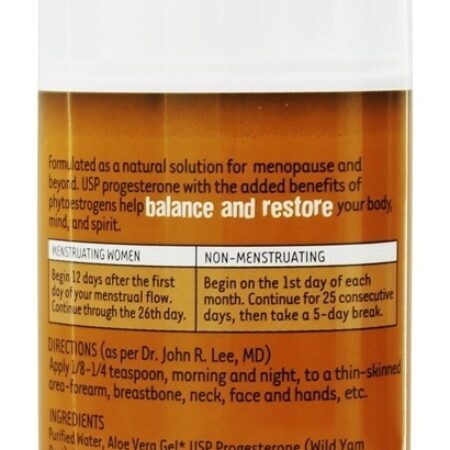 Balance Mais Terapia Bio-Idênica Bomba de Creme de Progesterona sem Fragrância - 3 oz. Organic Excellence - Imagem 2