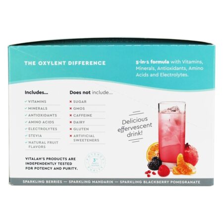 5-em-1 Suplemento Multivitamínico Para Bebidas Pacote de Variedade - 30 Pacotes (s) Oxylent - Image 3