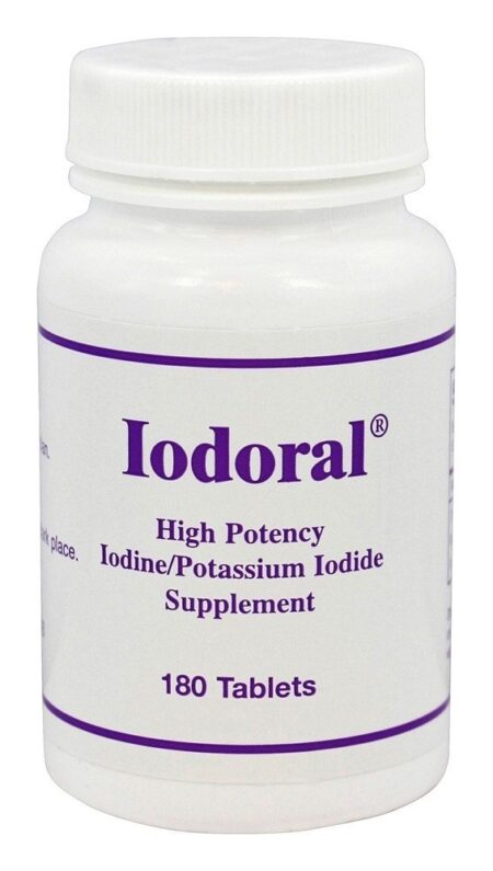 Iodoral Suplemento de Alta Potência de Iodo/Iodeto de Potássio - 180 Tablets Optimox