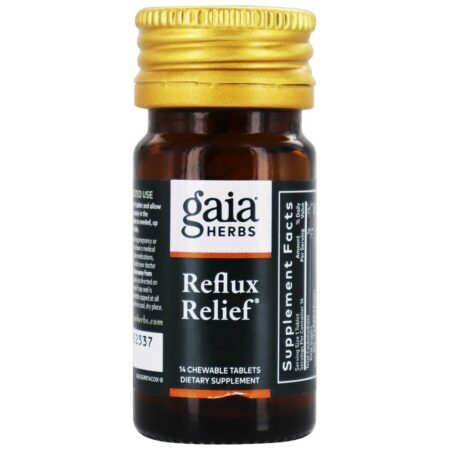 Socorro do Refluxo - 14 comprimidos mastigáveis Gaia Herbs - Imagem 2