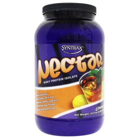 Nectar Whey Protein Isolate Em pó Chá de limão - 32 oz. Syntrax