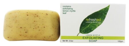 Sabonete de barra australiano natural refrescou a murta de limão Exfoliating - 3.5 oz. Tea Tree Therapy