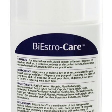 Creme Corporal BiEstro-Care Com Estriol & Estradiol - 4 oz. Life-Flo - Imagem 2