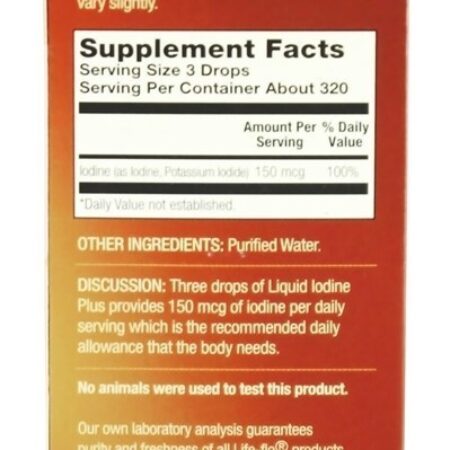 Iodo Líquido Plus Com Iodo e Iodeto de Potássio - 2 fl. oz. Life-Flo - Imagem 2