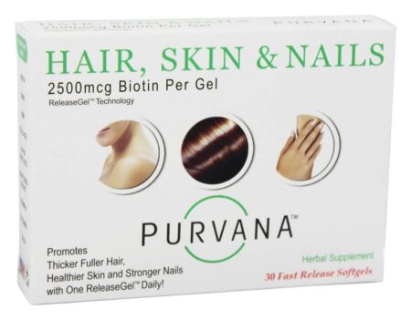 Purvana Cabelo Pele & Unhas 2500 mcg. - 30 Softgels Heaven Sent