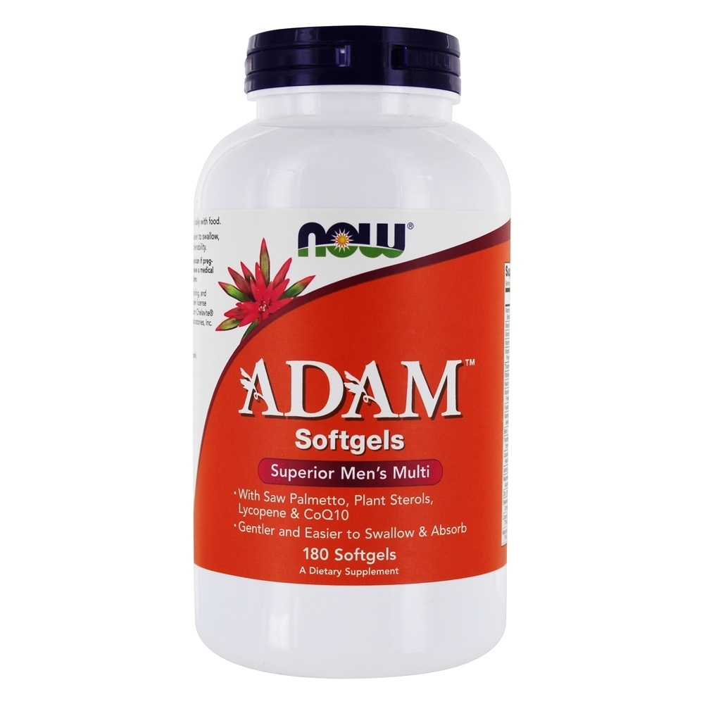 ADAM Multivitamínico Para Homens - 180 Softgels NOW Foods
