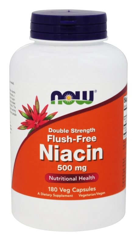 Força dupla sem niacina 500 mg. - Cápsulas vegetarianas 180 NOW Foods