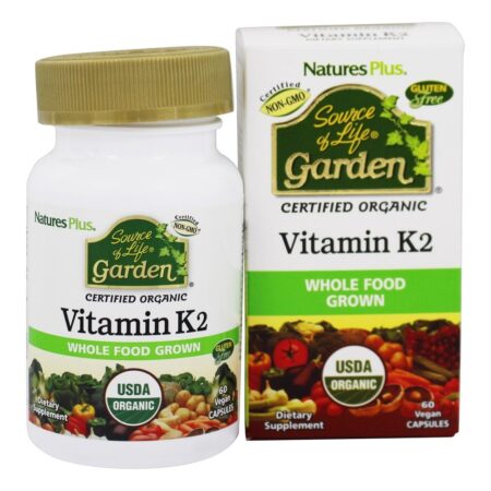 Source Of Life Garden Vitamina K2 - Cápsulas vegetarianas 60 Natures Plus