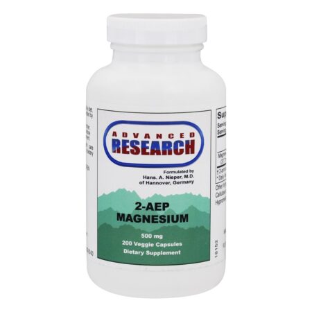 Magnésio 2-AEP 500 mg. - 200 Cápsula (s) vegetal (s) Advanced Research