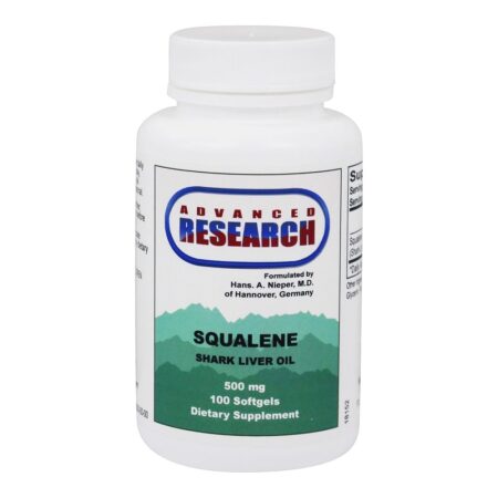 Esqualeno Óleo de Fígado de Tubarão 500 mg. - 100 Softgels Advanced Research