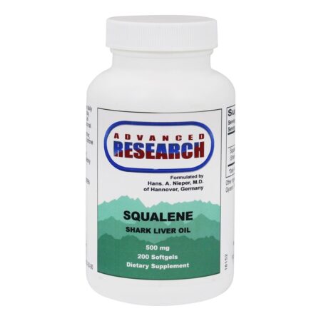 Esqualeno Óleo de Fígado de Tubarão 500 mg. - 200 Softgels Advanced Research