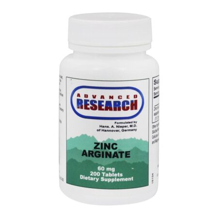 Arginato de Zinco 60 mg. - 200 Tablets Advanced Research