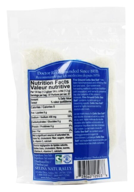 Terra fina do saco Resealable da mistura mineral vital - 4 oz. Celtic Sea Salt - Image 2