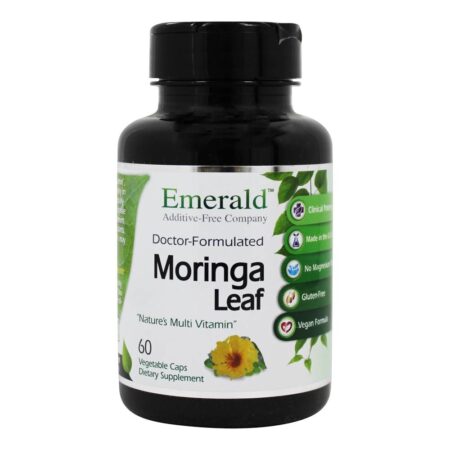 Cálcio Fonte de Moringa - 60 Cápsulas Vegetarianas Anteriormente FruitrientsXEmerald Labs