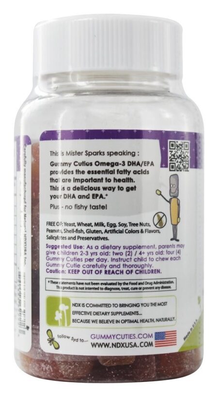 Gomoso Cuties Crianças Omega-3 DHA/EPA - 60 Gummies Natural Dynamix - Image 3