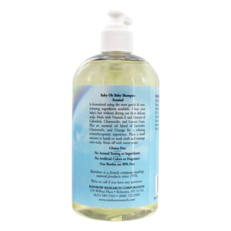 Bebê Oh Bebê Shampoo Herbal Perfumado - 16 fl. oz. Rainbow Research - Image 3