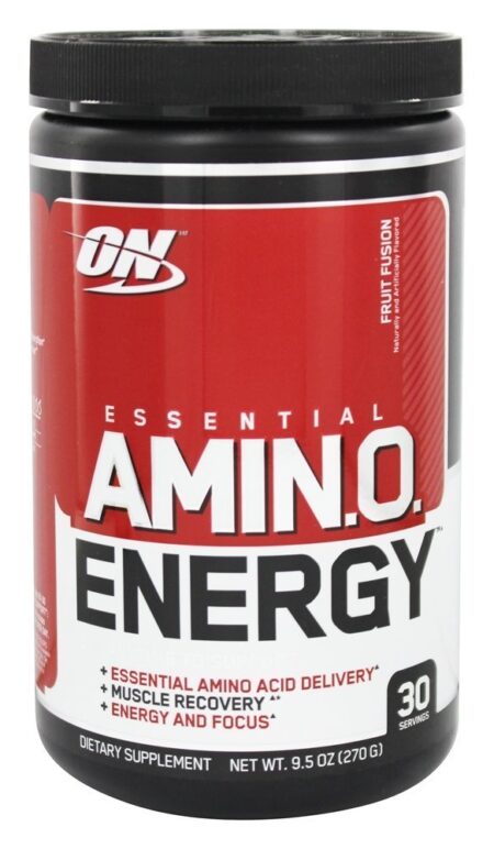 AmiN.O Essencial. Fusão de Frutas Energéticas - 9.5 oz. Optimum Nutrition