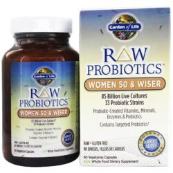 RAW Probiótico para Mulheres 50+ Anos 85 Bilhões de UFC - Cápsulas vegetarianas 90 Garden of Life