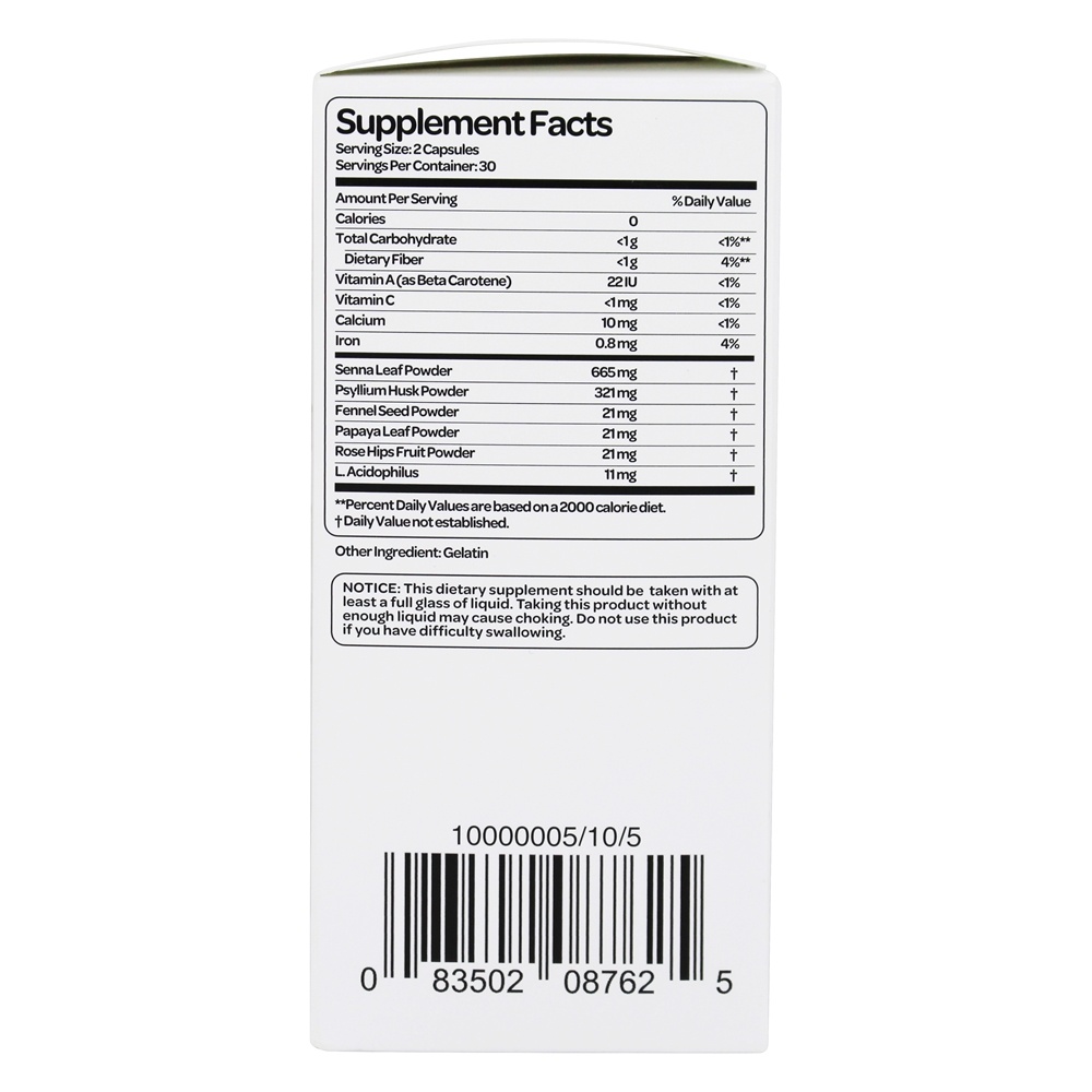 Super Colon Cleanse - Apoio Para Constipação Ocasional - Cápsulas 60 Health Plus - Imagem 2