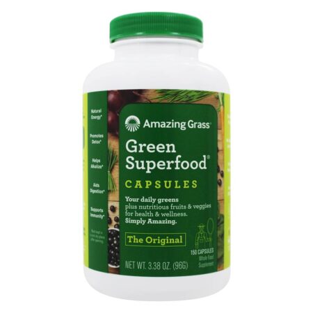 Green SuperFood 650 mg. - Cápsulas vegetarianas 150 Amazing Grass