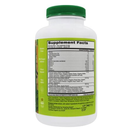 Green SuperFood 650 mg. - Cápsulas vegetarianas 150 Amazing Grass - Image 2