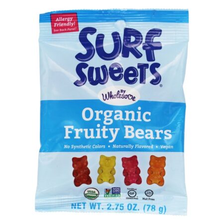 Ursos Frutados Orgânicos - 2.75 oz. Surf Sweets