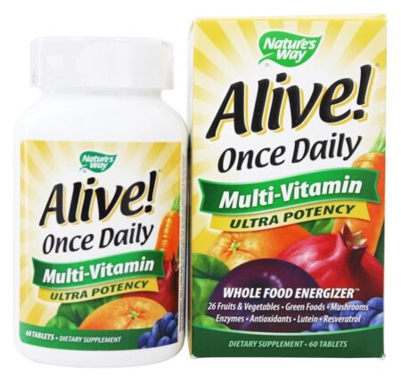 Alive! Multivitamínico Diário de Ultra Potência Um Por Dia - 60 Tablets Nature's Way