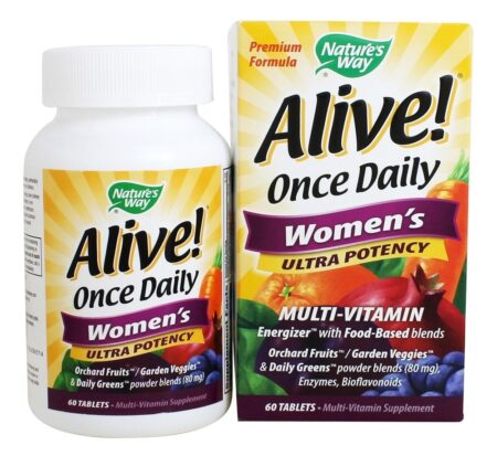 Alive para Mulheres Multivitamínico & Energizador Integral Um Por Dia Extrema Potência - 60 Tablets Nature's Way