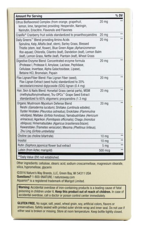 Alive para Mulheres Multivitamínico & Energizador Integral Um Por Dia Extrema Potência - 60 Tablets Nature's Way - Image 3