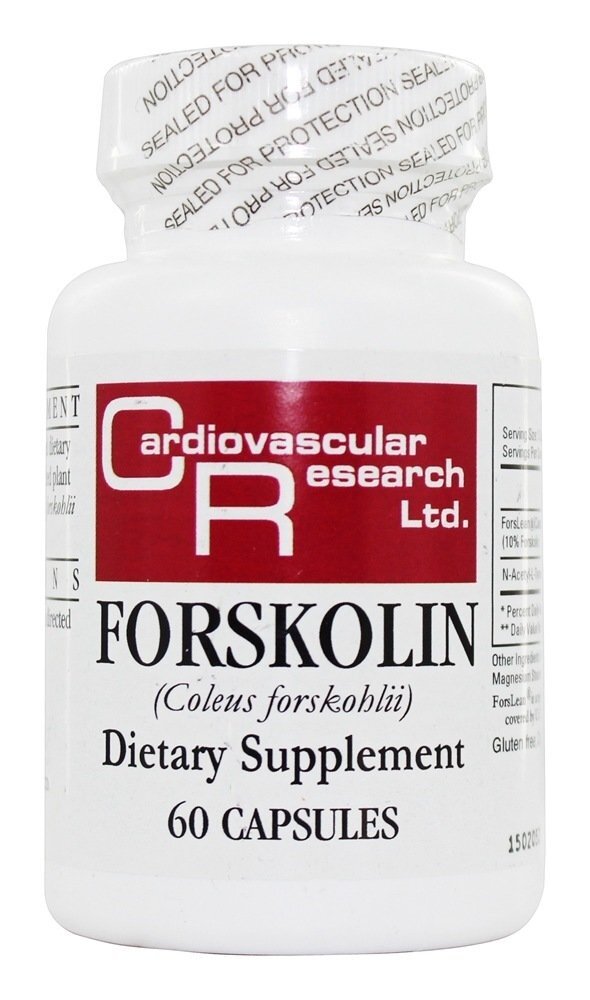 Forskolin (Coleus Forskohlii) - Cápsulas 60 (anteriormente Cardiovascular Research ) Ecological Formulas