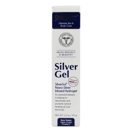 Biotics Silver Silver Ultimate Skin Care Gel - 1.5 fl. oz. Gel de prata ASAP365 American Biotech Labs - Imagem 2
