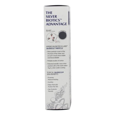 Biotics Silver Silver Ultimate Skin Care Gel - 1.5 fl. oz. Gel de prata ASAP365 American Biotech Labs - Imagem 5
