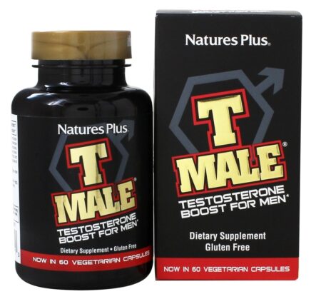 Impulso de testosterona masculina T para homens - Cápsulas 60 Natures Plus