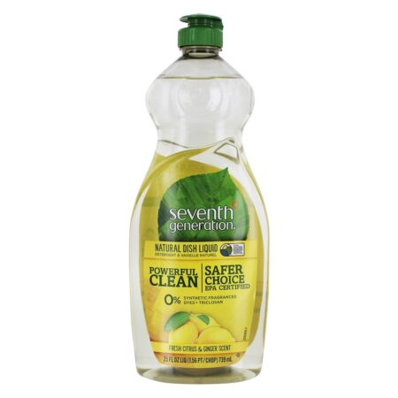 Natural Prato Líquido Fresco Cítrico & Gengibre - 25 fl. oz. Seventh Generation