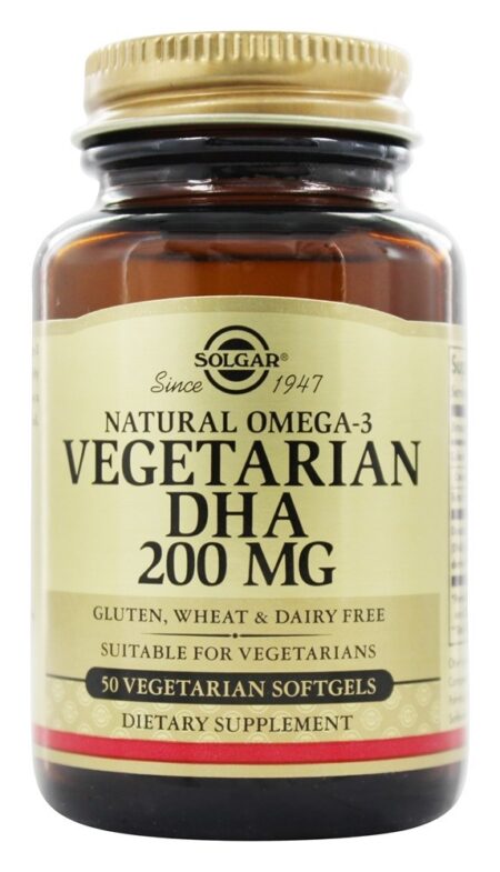 Omega-3 Natural DHA Vegetariano 200 mg. - 50 Cápsulas Vegetarianas Solgar