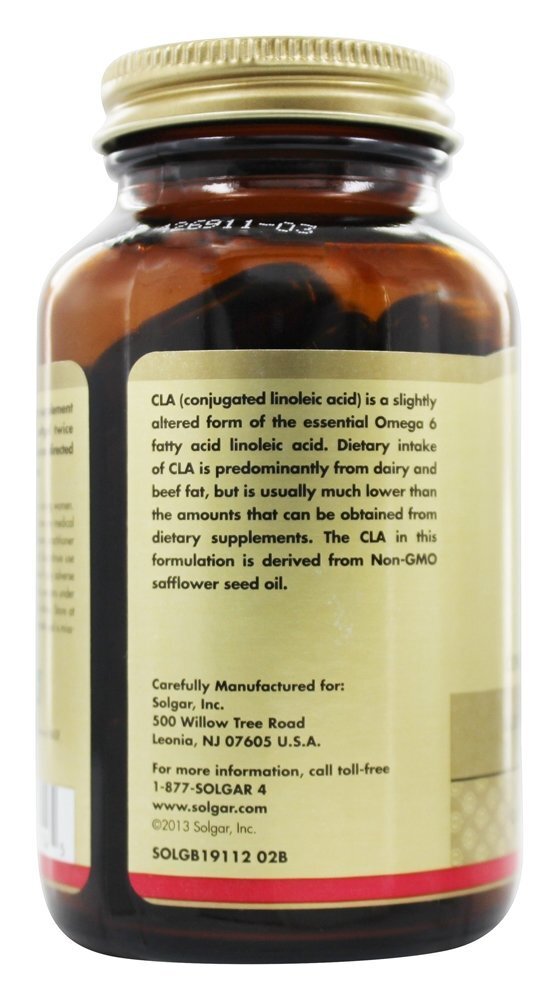 Tonalin CLA 1300 mg. - 60 Softgels Solgar - Imagem 4