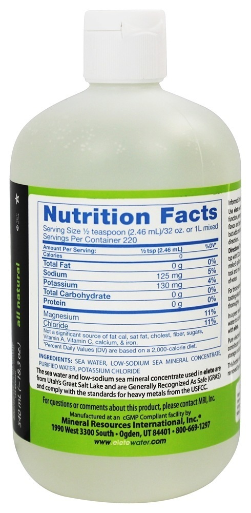 Todo o frasco de recarga de economia de eletrólito natural Add-in - 18.3 fl. oz. Elete - Imagem 2