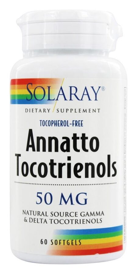 Tocotrienol de Urucum Sem Tocoferol 50 mg. - 60 Softgels Solaray