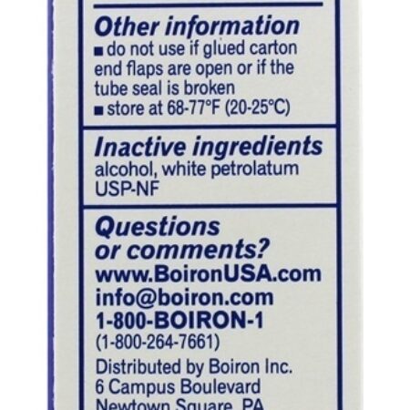 Avenoc Ointment Homeopathic Medicine para alívio de hemorróidas - 1 oz. Boiron - Imagem 3