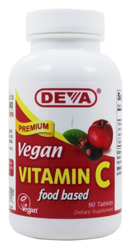 Vitamina C Baseada em Alimentos Veganos - 90 Tablets Deva Nutrition