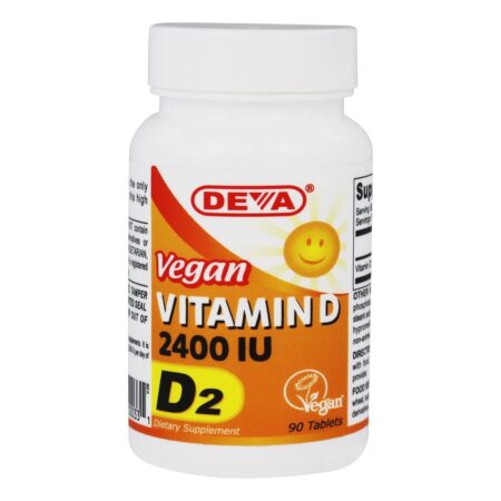 Vitamina D Vegana D2 2400 UI - 90 Tablets Deva Nutrition