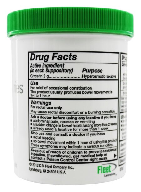 Supositórios de Glicerina de Frota Laxante - 50 Supositórios C.B. Fleet Co., Inc. - Image 2