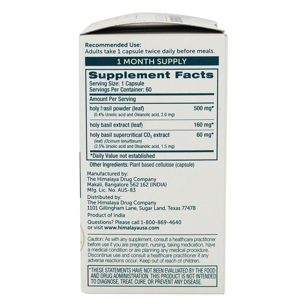 Sacramento da Sagrada Mancha e Suporte de Relaxamento - Cápsulas vegetarianas 60 Himalaya Herbal Healthcare - Imagem 2