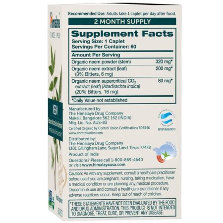 Neem Detox & Immune Activity - 60 Cápsulas Himalaya Herbal Healthcare - Imagem 2