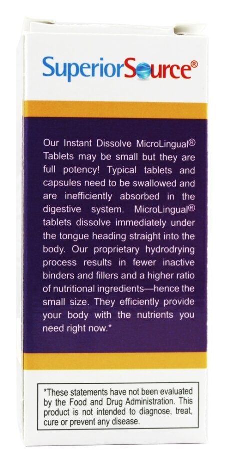 Biotina Instante Dissolver 5000 mcg. - 100 Tablets Superior Source - Image 3