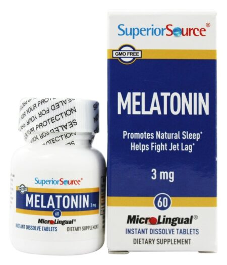 Melatonina Dissolver instantaneamente 3 mg. - 60 Tablets Superior Source