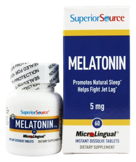 Melatonina Dissolver instantaneamente 5 mg. - 60 Tablets Superior Source