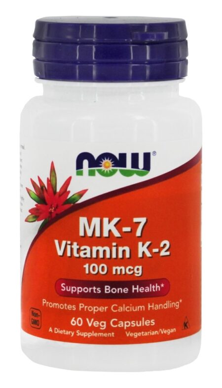 MK7 Vitamina K2 100 mcg. - Cápsulas vegetarianas 60 NOW Foods